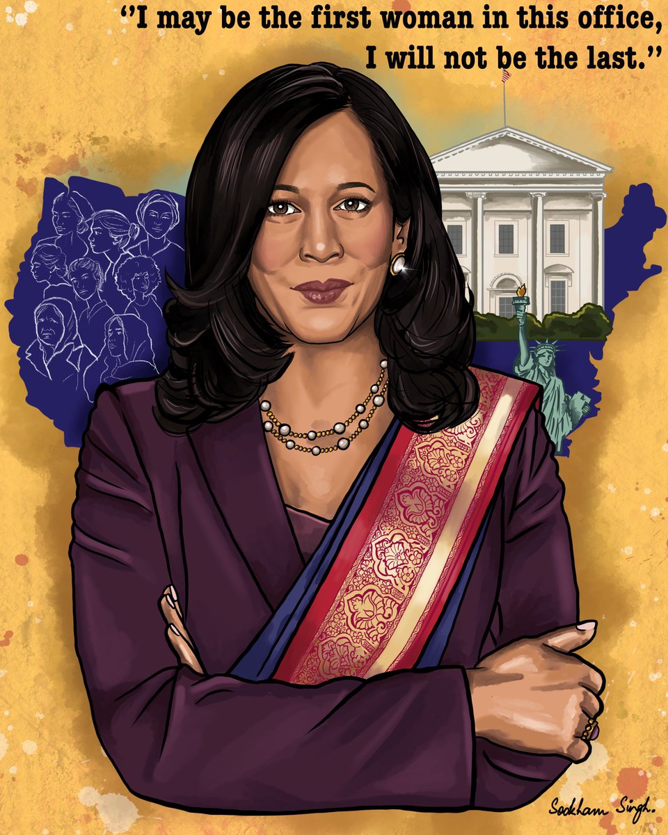 SookhamSingh's tweet photo. To every little girl, in the words of  @KamalaHarris , “Dream with ambition, lead with conviction, and see yourselves in a way others may not”. History has been made!
.
#kamalaharris #joebiden https://t.co/uT4D5s3cmx