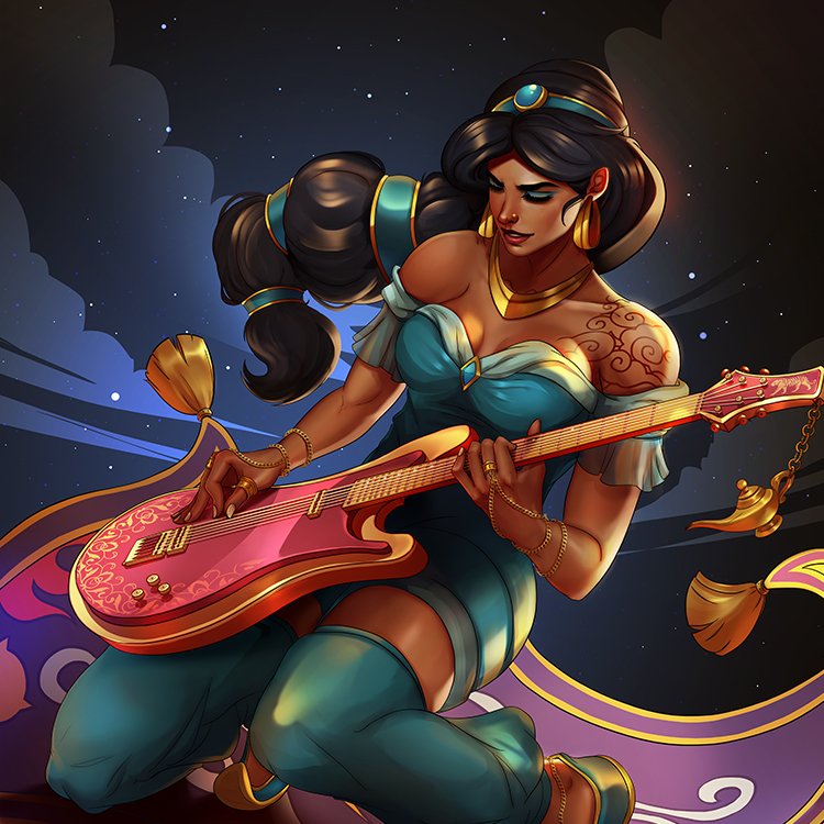 Arkenstellar's tweet photo. #Jasmine #aladdin #disney #disneyart #WaltDisneyWorld #fanart #digitalart #conceptart #characterdesign #characterart #rock #illustration #artwork #fantasyart #Creative  #colors #dtiysoff #drawthisinyourstyle #aestheticart #procreate #dtiyschallenge #oc #drawing #art https://t.co/Y5xU3zKnHa