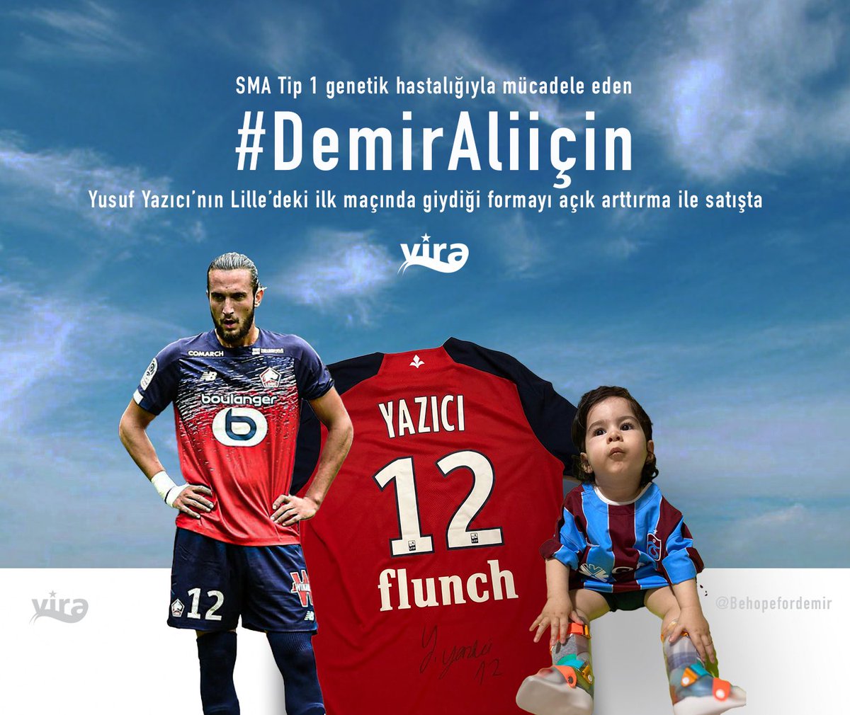 #DemirAliiçin 1 - Eski futbolcumuz <a href="/yaziciyusuf97/">Yusuf Yazıcı</a> / Yusuf Yazıcı’nın Lille’deki ilk maçında giydiği forma açık artırma ile satışa çıkartıyoruz.

Forma için tekliflerinizi <a href="/haydevira/">VİRA</a> adresini mentionlayarak paylaşabilirsiniz. 

♥️♥️♥️ <a href="/Behopefordemir/">DEMİR ADAM</a>