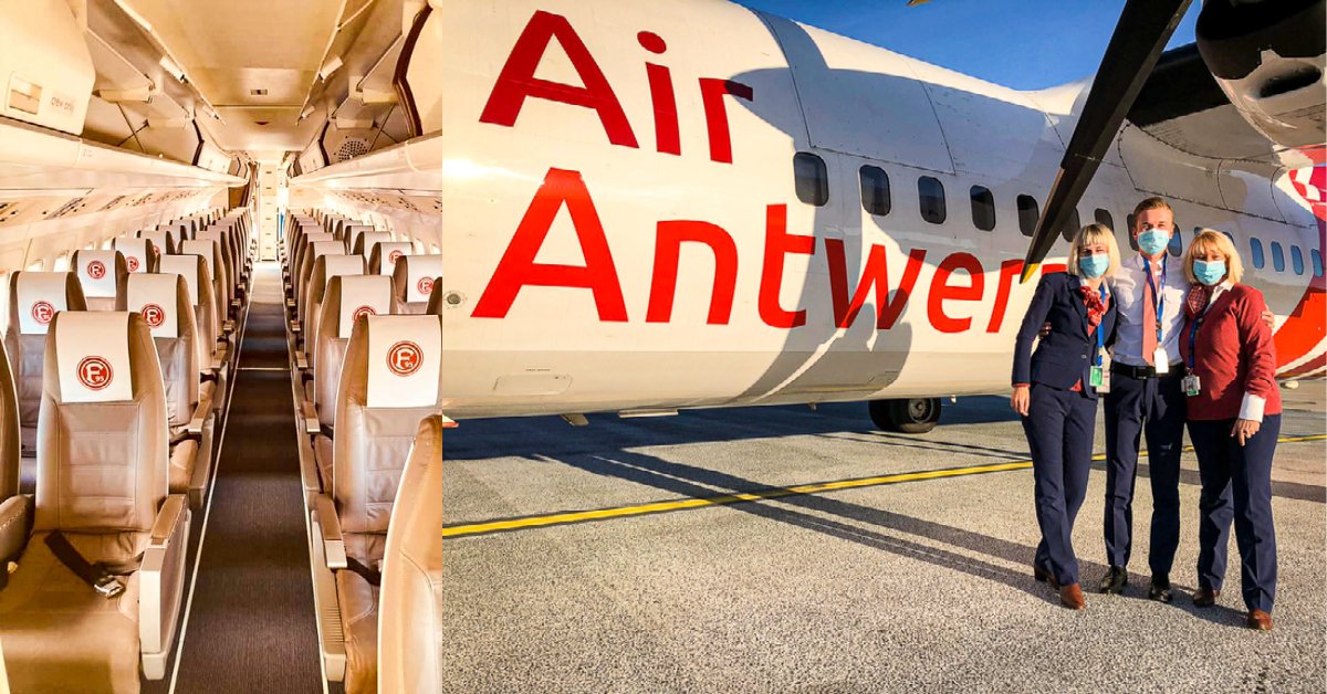 AirAntwerp's tweet photo. #Charter for Fortuna Düsseldorf (@f95) this weekend. A charter means flying safe with your own bubble. For more info contact our partner @Vizion_Air. #BusinessAviation #flysafe https://t.co/S75Krpj25c