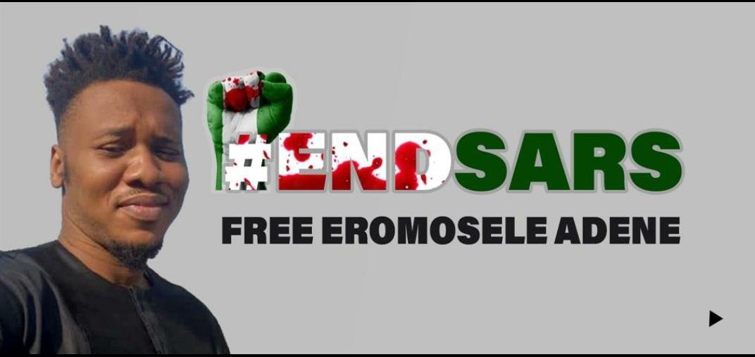 DearTife's tweet photo. He was taken from his home on Saturday, 7the October 2020 by the police only because he protested against the #endsars movement #FreeEromz https://t.co/bYUR3HpNr0