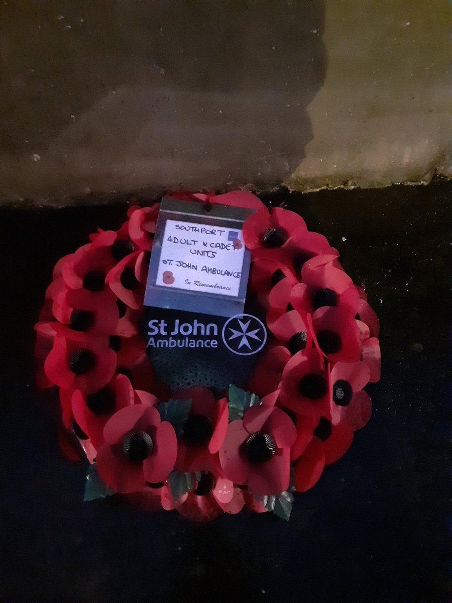 TimHolt96's tweet image. Today was the strangest remembrance sunday I have completed as a member of @stjohnambulance. Myself, Viv and Rob went a layer the wreath for the Cadet and Adult unit this afternoon for @SJASouthport. #LestWeForget #StJohnPeaople @sjamerseyside @SJAVolunteering