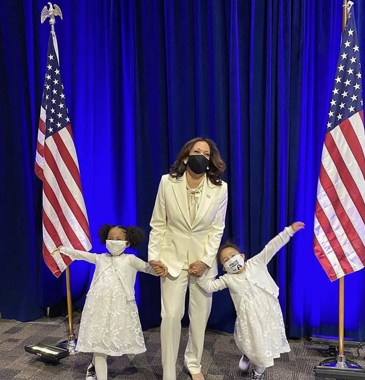 "But while I may be the first woman in this office, I won't be the last. Because every little girl watching tonight sees that this is a country of possibilities."

Quote Kamala Harris's Vice President-Elect Acceptance Speech 7th of November 2020

(Photo: FT Jo Ellison)