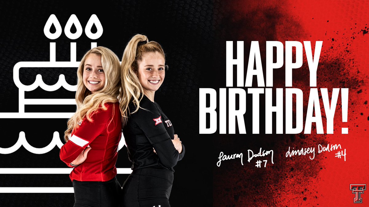 It’s Dodson Day‼️

Happy Birthday <a href="/laurendod7/">Lauren Dodson</a> &amp; <a href="/lindsey_dod2/">lindsey dodson</a>! 🥳🎂 We hope your day is extra special!

🔴#WreckEm⚫️