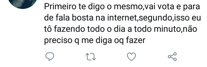 iamarviis's tweet photo. @EduardaSalaza18 tenha cu para segurar as merdas que você fala.. tu veio com um papo nada haver generalizando todas as tkks, você deveria está defendendo ele e não caçando briga por causa de shipper.. babaca de merda. https://t.co/zamp9GxLts