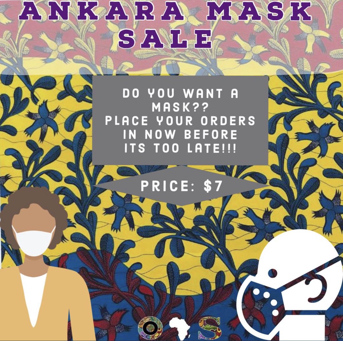 Oasuncc's tweet photo. Get your beautiful and quality Ankara masks. Link is in bio to order. https://t.co/zDp46Jc7bN