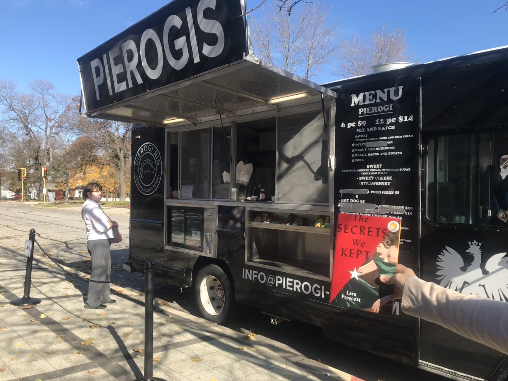 ahml's tweet photo. Pop-up pierogis today @ahml! #onebookonevillage #thesecretswekept https://t.co/2MWdl3XKyS