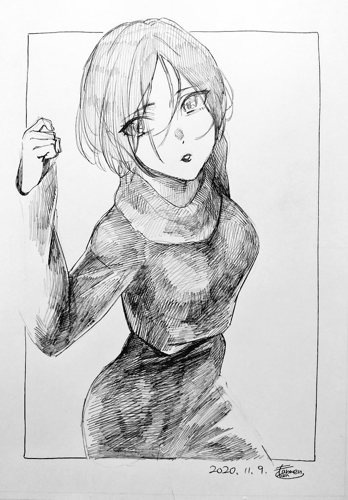 一日一奏!奏チャ!「にっとわんぴの」です。

ニットワンピの女。速水奏。
タッチで影入れ始めたら楽しくなっちゃった……?? 