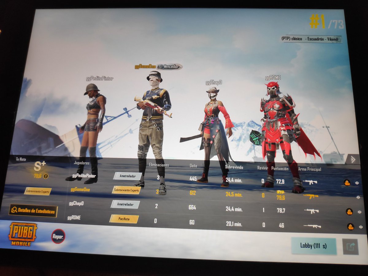 GoldenGunsGG's tweet photo. Estamos un poco inactivos por aquí pero trabajamos duro todos los días para estar más en forma que nunca. 
Esta noche volvemos a la guerra. 
#gg #PUBGMOBILE #eSports https://t.co/WtCDmbzErT