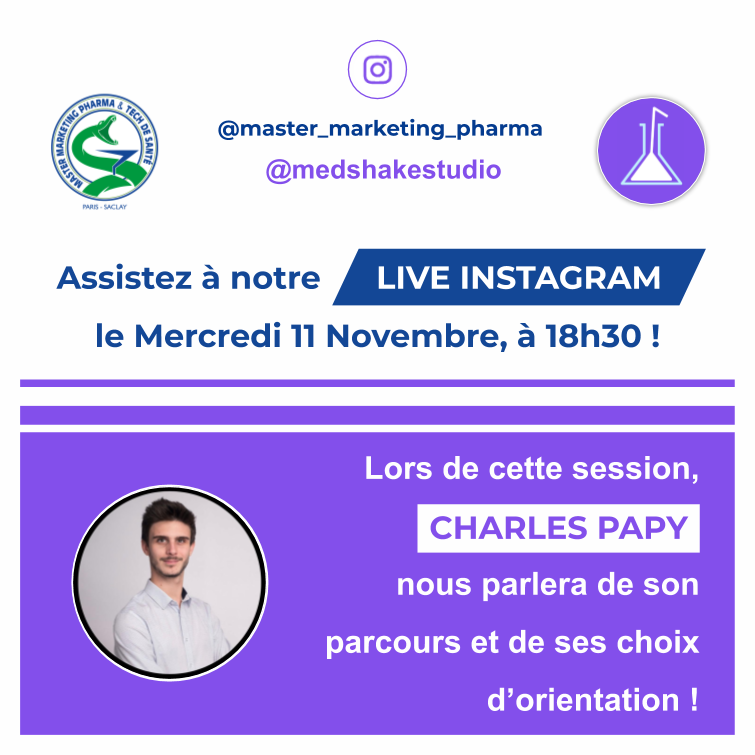 MarketPharmaPXI's tweet photo. 📅Le 3ème LIVE INSTAGRAM de la série « Parlons peu, parlons Pharma » aura lieu le mercredi 11 novembre à 18h30.

📚Cette session sera diffusée en live sur l’instagram de 
@medshakestudio, ce sera l’occasion de poser vos questions en direct !

#MMP #Partner #Pharmacy #Study #Live https://t.co/cbBdKbAt8X