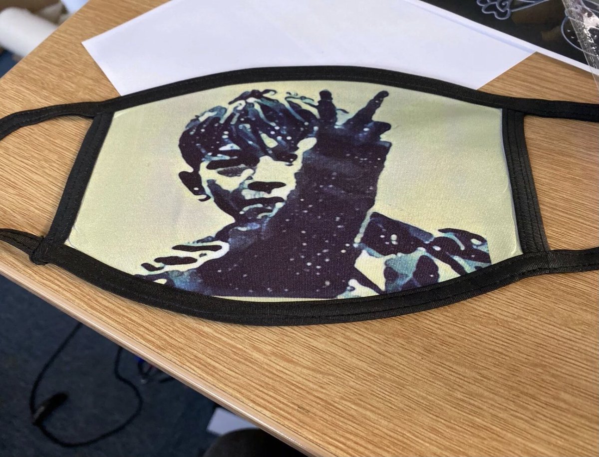 KES_1969's tweet photo. Any interest in our Billy Facemasks? 

Selling quick on our Facebook page!! 

Will release details tomorrow if interested is here on Twitter. £7.50 posted!! #kes https://t.co/YbAGW0Lqws