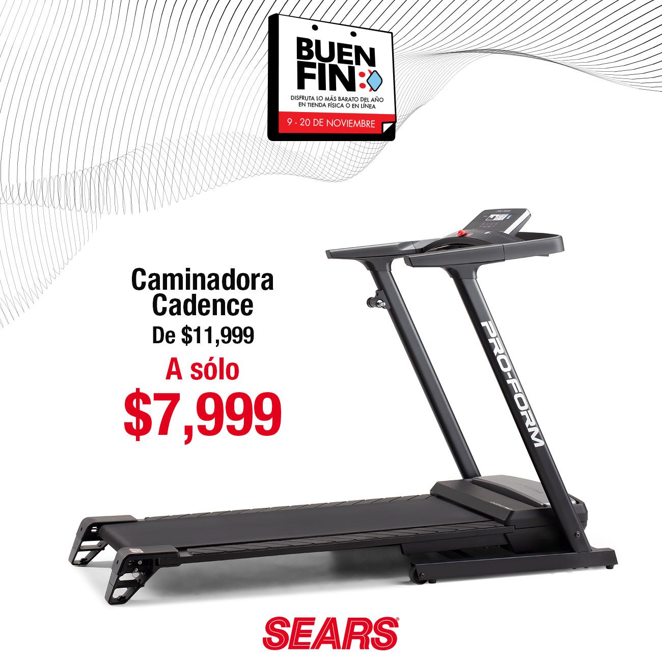 Caminadora proform sears sale