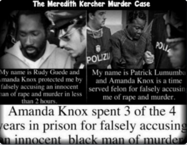 Robyn__Duncan's tweet photo. @OxfordDiplomat @amandaknox @piersmorgan Only a gullible simpleton would believe anything ex-convict #amandaknox &amp; #raffaelesollecito say. 
Who between them gave FIVE false alibis.
Amanda Knox, also repeatedly accused an innocent man of murder and served 3 years in prison for that crime. https://t.co/DzWl7OOGq2