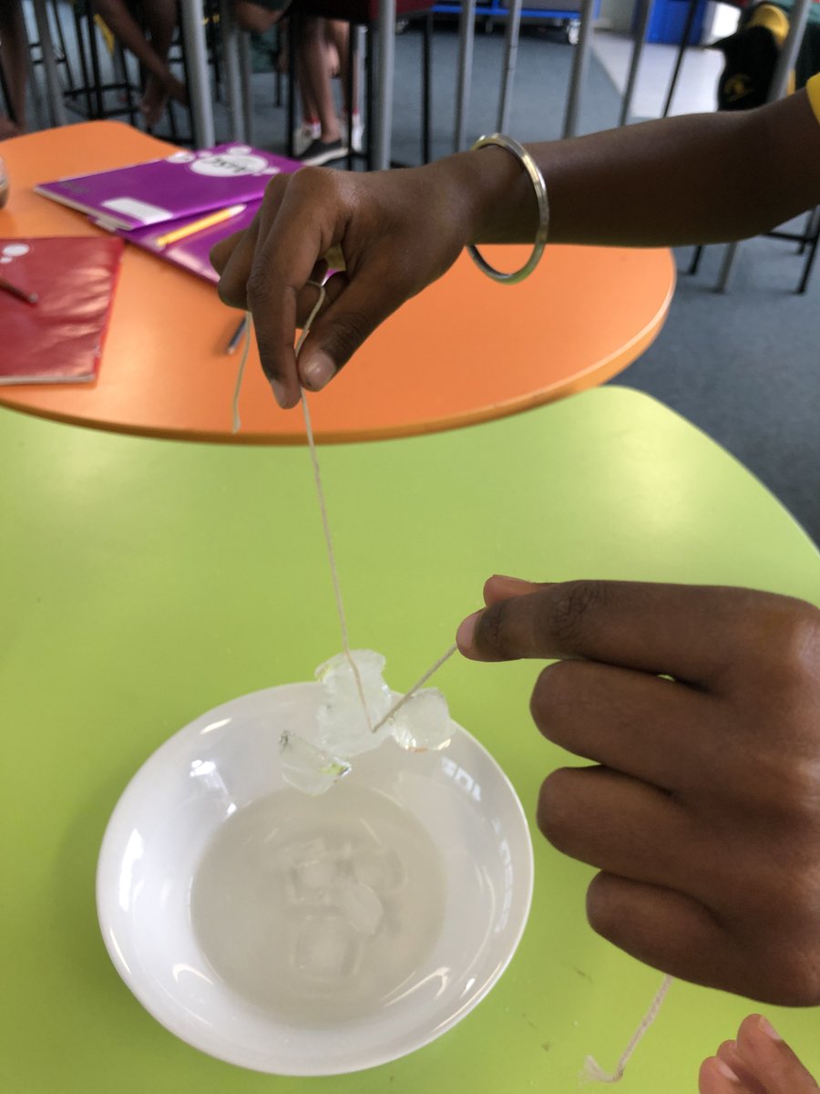 PuhinuiS's tweet image. Ice Fishing: looking at the #freezing temperature of water and how salt can change it. #howcool #handsonlearning #STEM #sciencekids