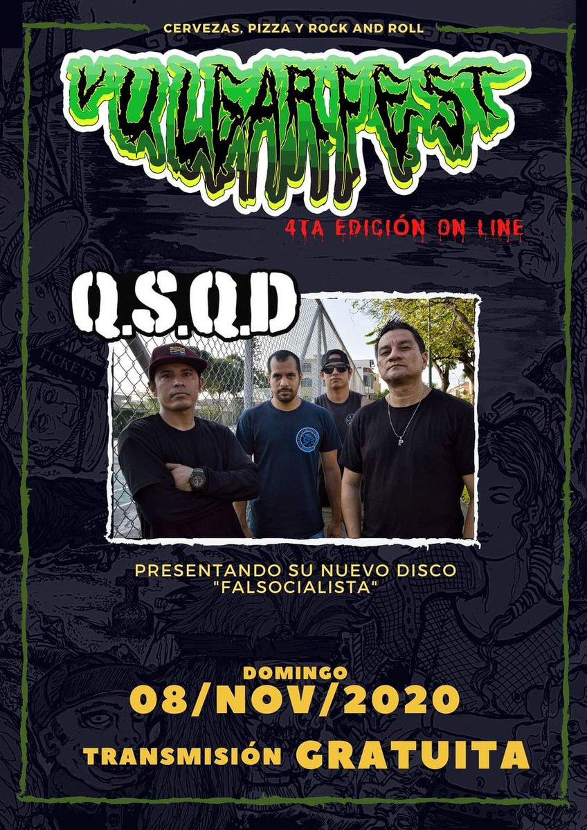 jarcores's tweet photo. Hoy domingo 8 de noviembre a las18:00, via Facebook live en la cuenta de VULGAR Fest. Atentos!
#VulgarFest #HardcoreNacional #Ecuadorhardcore https://t.co/LAVR3DWlAN