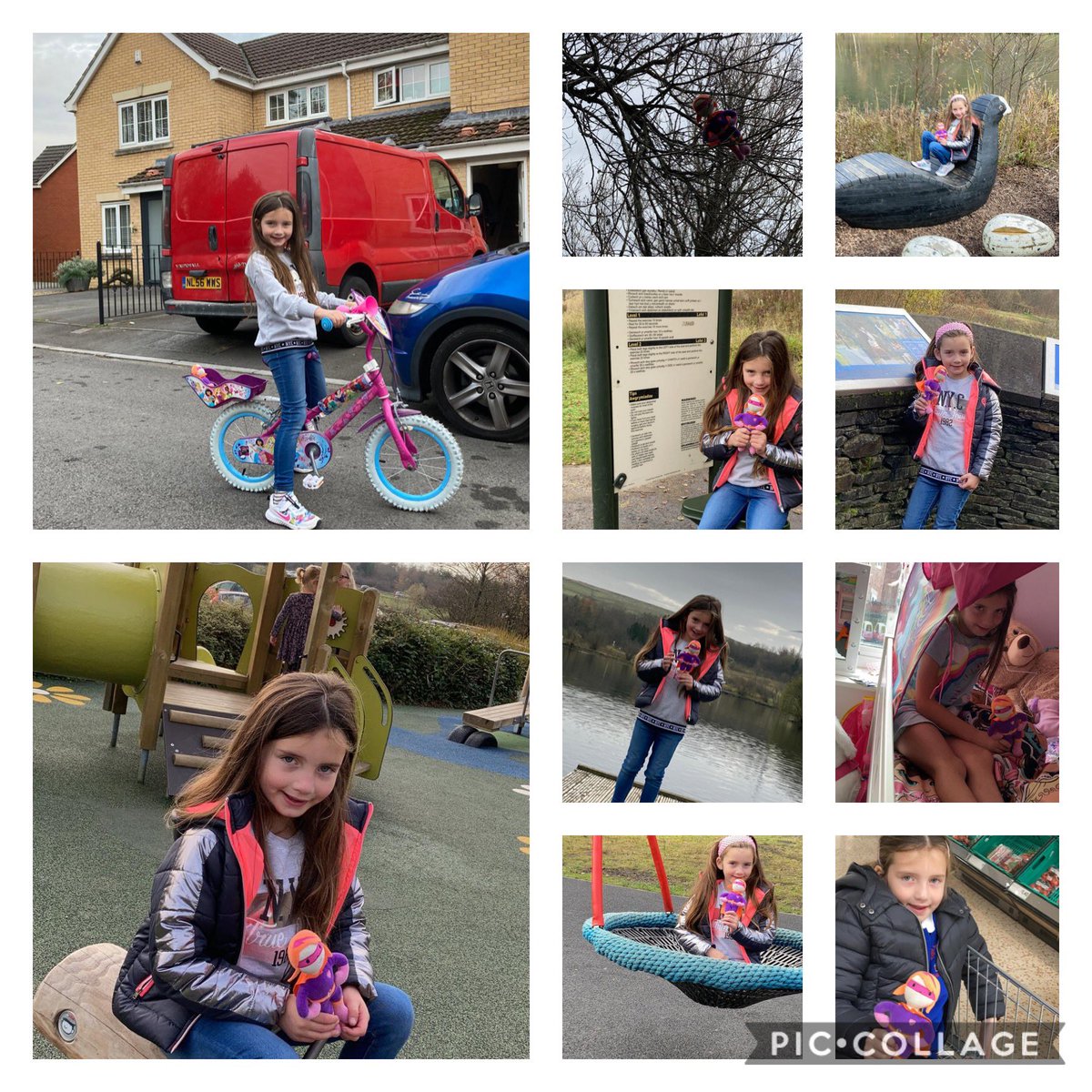 rhian_bailey's tweet photo. Summer was super excited to have seren for the weekend 😃 she had lots of fun from riding her bike 🚲 and visiting bryn bach and cwm Darren park too, seren was naughty at one point and was hiding in the tree 🌲.. @MsJonesYBS #bedwenYBS @SerenaSbarc https://t.co/Mz3tQGgTUX
