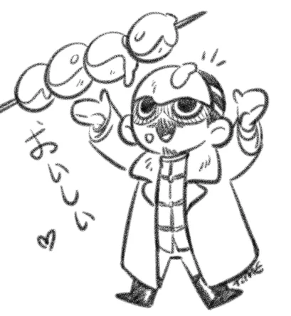 Someone help I can't draw this feral man any way else.  Also I'm craving some sweets right now.? #goldenkamuy 