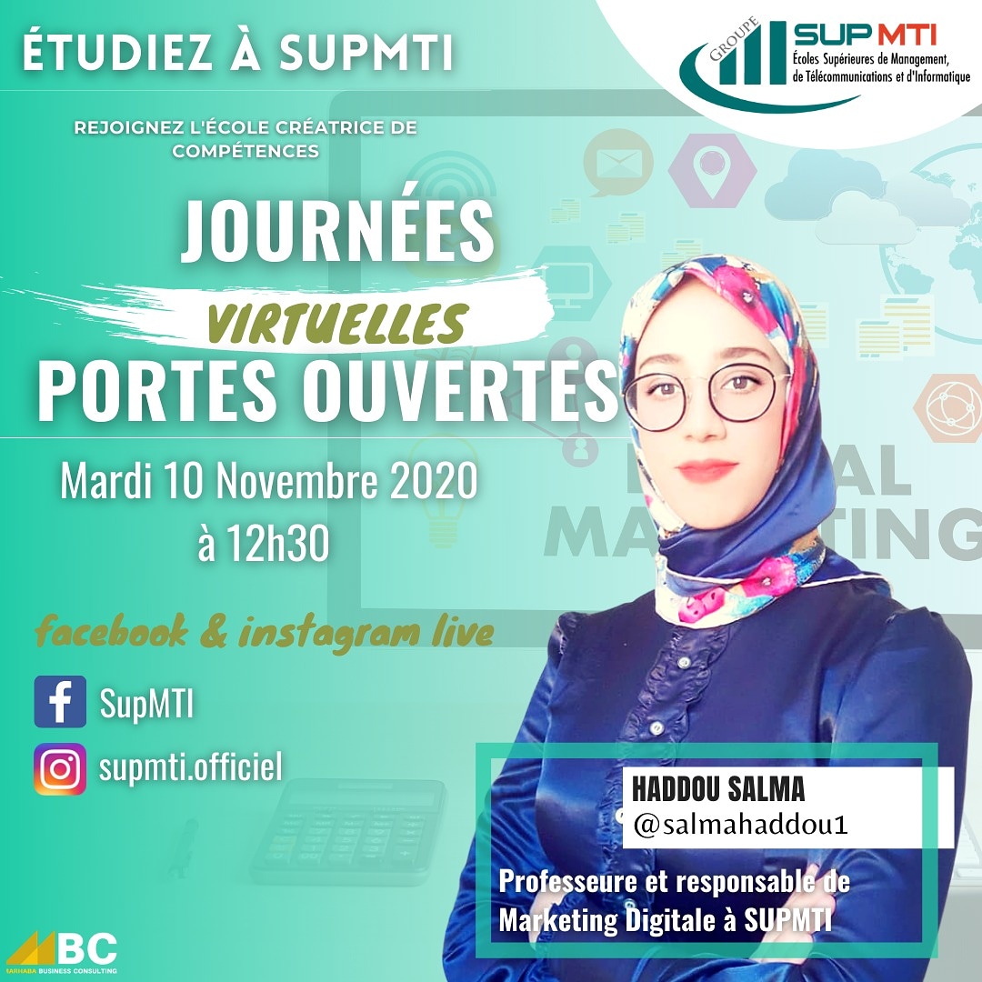 SupMTI1's tweet photo. Chaque année, l’école SUPMTi ouvre ses portes à l’occasion des journées portes ouvertes !
Cet événement est l’occasion de faire découvrir aux bacheliers et au public les métiers du management, d'information..
#INSCRIPTIONSouvertes #etudieraumaroc #boursedexcelence https://t.co/mT3yaG3ZTg