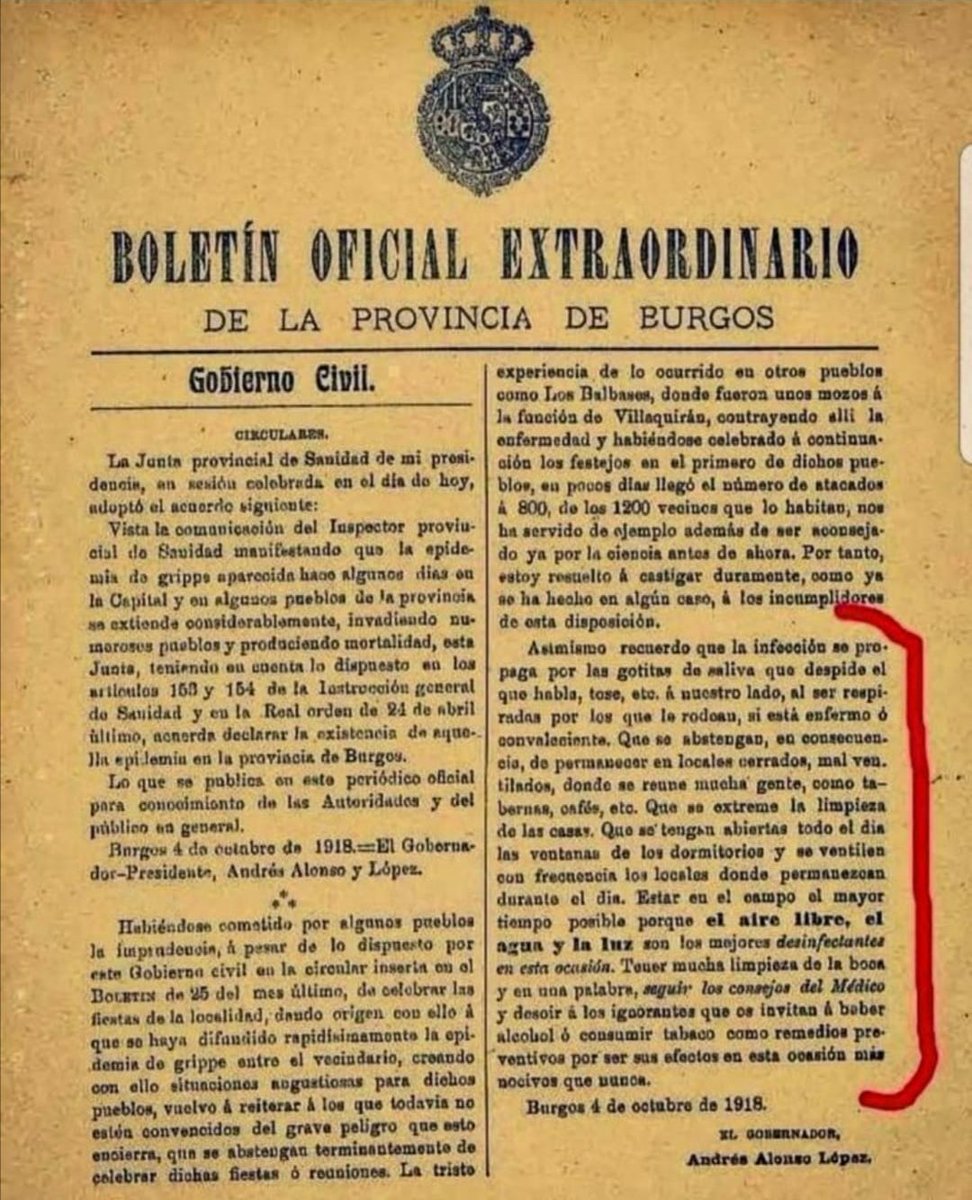 danicatradio's tweet photo. La història es repeteix.
Fa un segle (1918) ja aconsellaven com combatre una pandèmia (l'anomenada grip espanyola).
Passen els anys i hi ha coses que evolucionen ben poc.
Aleshores va durar 3 anys: https://t.co/SeTsWQKGOg