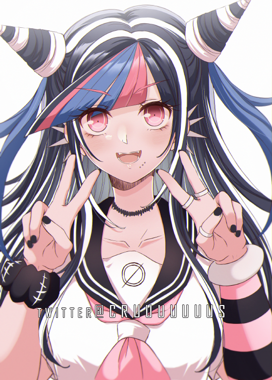 澪田唯吹 「✌️✌️ 」|Criis-chan 🌸のイラスト