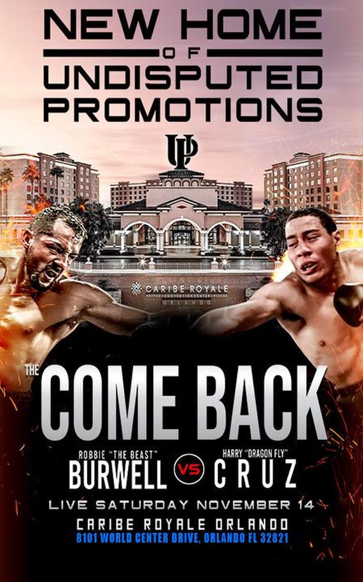 Triller_TV's tweet photo. Florida is coming in🔥🔥
#UndisputedPromotions puts the future on display, NOW!
Orlando, FL will be in awe of what the next generation #boxing athletes have in terms of skills.
Robert Burwell faces Harry Cruz-Cubano in the main event
Nov. 14 | 7pm ET
https://t.co/kmXIIwQDEC https://t.co/Oxq0uar91d