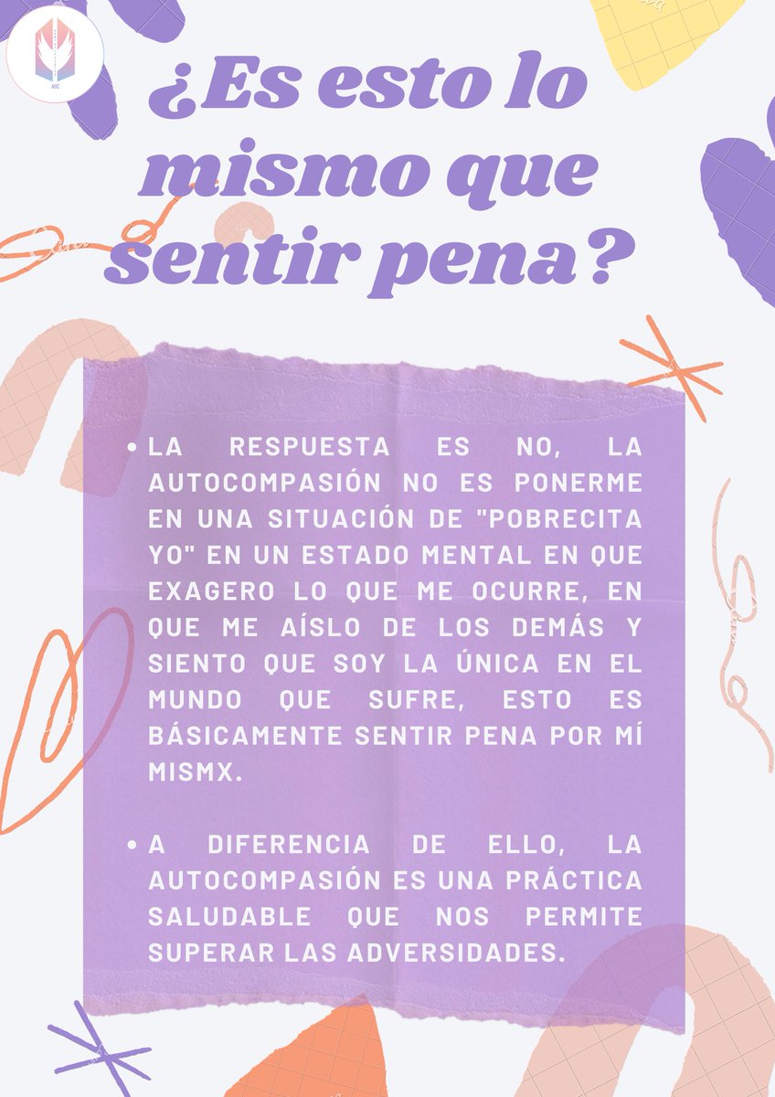 BTS_AHC_SPN's tweet photo. Hablemos de autocompasión, ¿de qué se trata? ¿Es tener pena por sí mismx? ¿Si no es eso, entonces qué? 🤔
Descubre todas las respuestas a continuación 🥰
#DominGoGo #AHCInforma #ArmyWithFun @BTS_twt https://t.co/Uf7kk8X9og