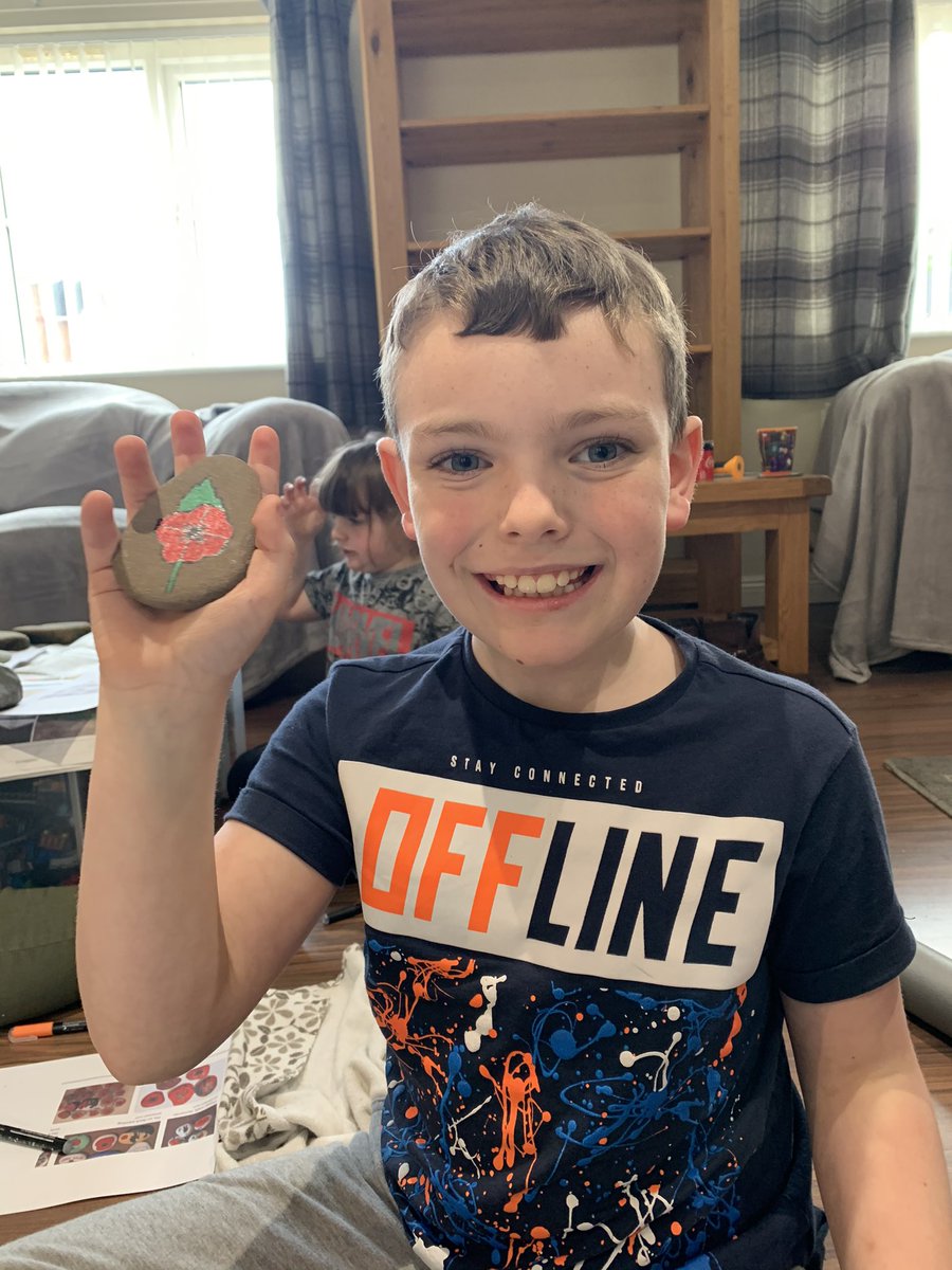 mrsmidster's tweet photo. @PennineWay_Sch My kids loved it.  Went to the river for stones and painted them on their own. https://t.co/CnrBU2DNLj