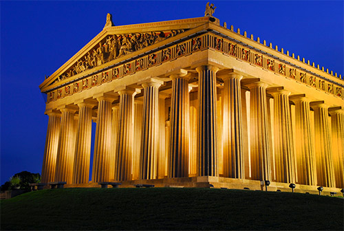 In her interview, Petrole explains the benefits of having a full-scale Parthenon replica in Nashville, Tennessee, she touches upon its origins, and she points out key similarities and differences between this monument and the Parthenon on the Athenian Acropolis.