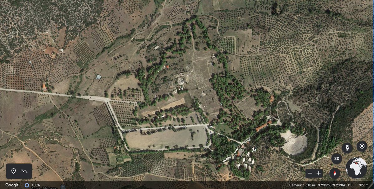 The Sanctuary of Asclepius was dedicated to the god Asclepius, who was the Greek God of Medicine. The sanctuary site had many hospitals and temples which help us understand the healing cults of the time. [1]