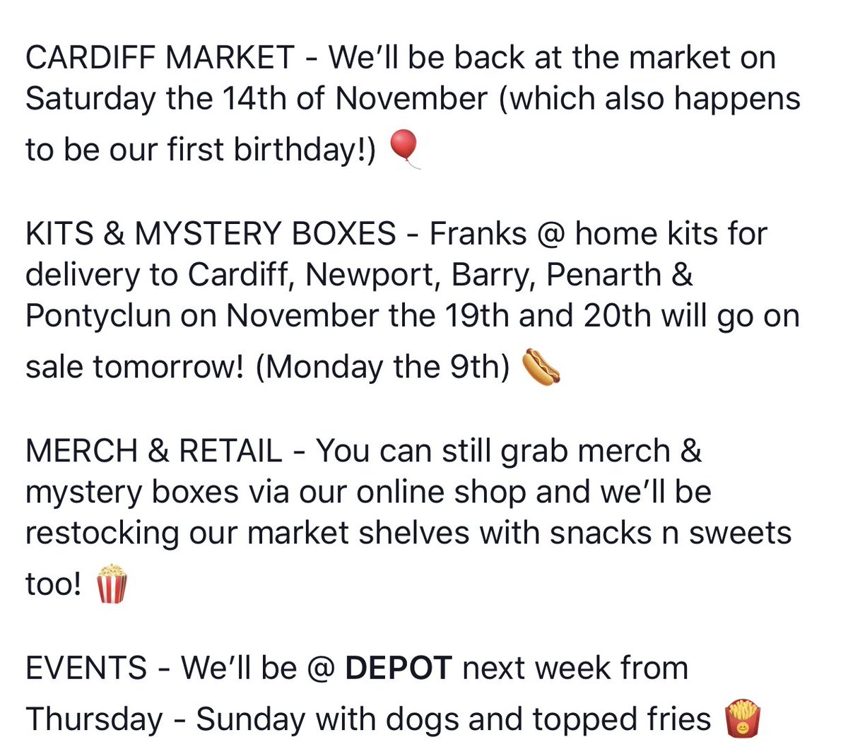 A little update about what we’re up to atm ♥️ Also, wild that it’s our first birthday on Saturday?! We’ve got balloons and cake at the ready!