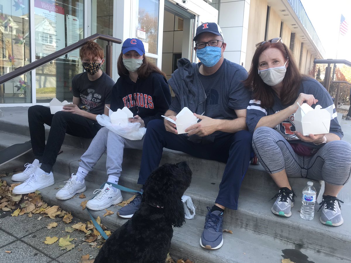 ahml's tweet photo. Perfect day for some pierogis on the steps @ahml! Stop by until 3 pm today for our pop-up kick off event for this weekโs #onebookonevillage author event @laraprescott! #ahmlthesecretswekept #obov2020 https://t.co/EMc7DtTYFi