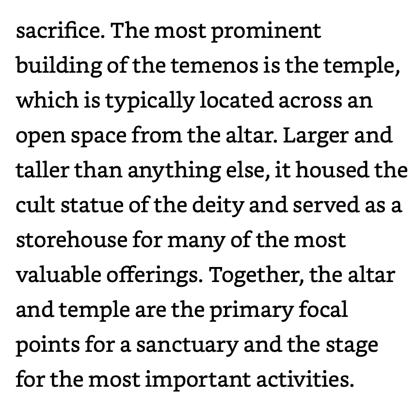 Because of class lectures, I believe this to be the actual remains of the Temple of Asclepius at the Sanctuary. These temples sat across from the altar and housed the cult statue of the deity, and also allowed worshippers to leave some of the more valuable offerings[2].