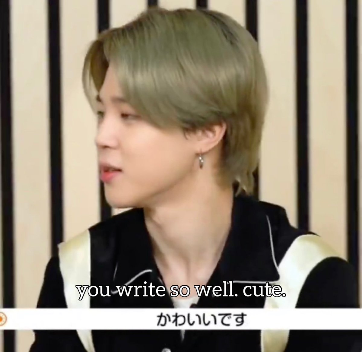 taehyung does anything and jimin praises him for it