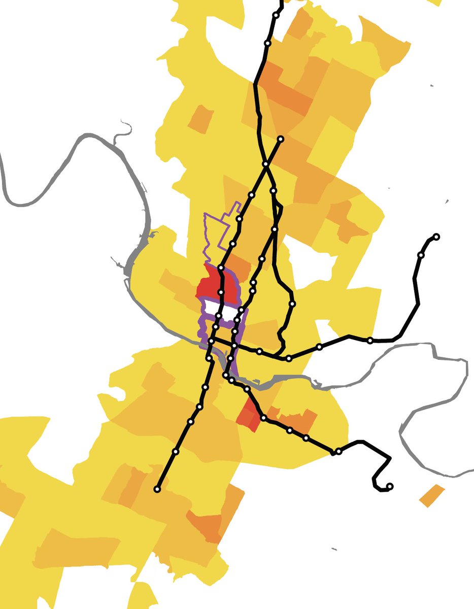 But the transit plan Austin voters just passed goes right where the people are, with light rail (largely street running, with a short downtown subway) in Austin’s two most important corridors, Congress/Guadalupe/Lamar and Riverside, plus BRT (future rail) on the east side of UT.