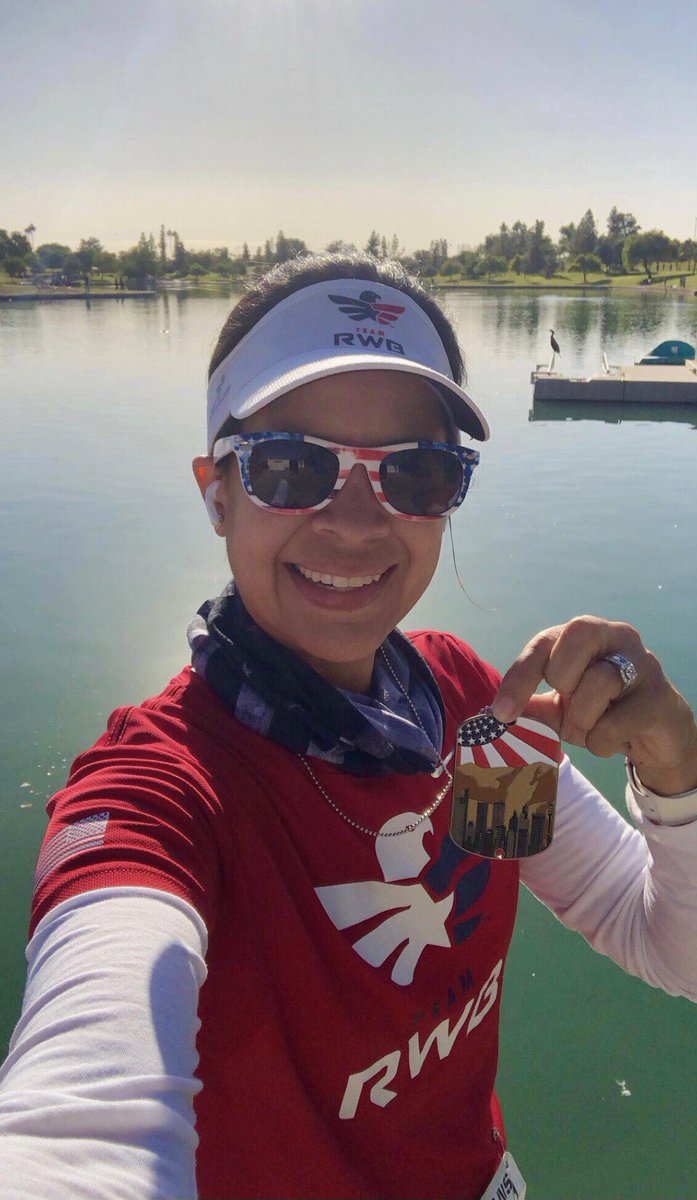 Marce_AZ's tweet photo. 10K ✅ Veteran’s Day Run supporting #TeamRWB and our veterans 🇺🇸🦅 A great cause and another outstanding @StartLineRacing event! 👏🏼👏🏼 I finished in 3rd place in my AG. 😊🙌🏼 #SundayRunday #ClubSLR #StartlineRacing #AZVeteransDayRun #RunHappy #Run #SundayMotivation #NAFlagvisor https://t.co/8TTT7DQ98R