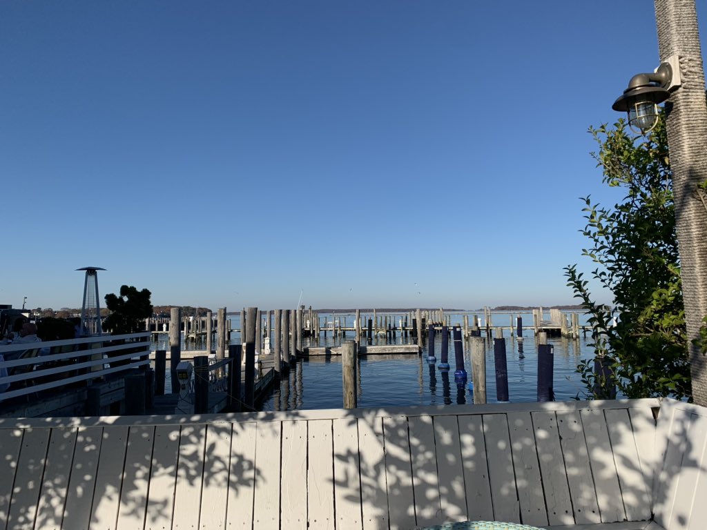 Exhaling ... enjoying an incredible, 70-degree Sag Harbor lunch view, listening to @vanmorrison ‘s genius Astral Weeks ... marveling in the beauty of it all