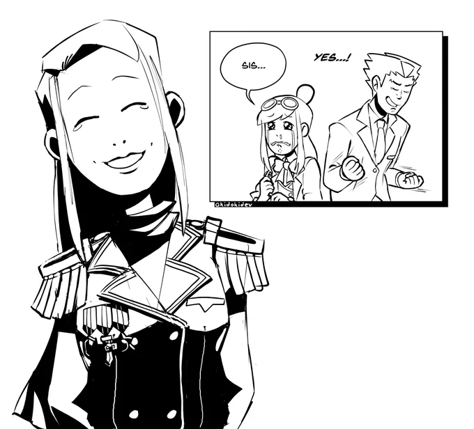 When you finally get the smile at the end of the case... #AceAttorney 