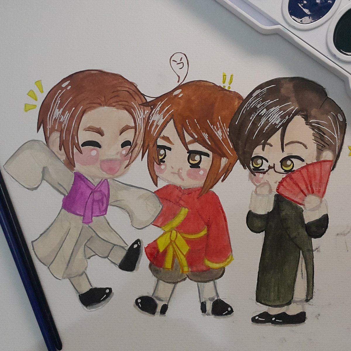 antheithei's tweet photo. Did some art requests in amino and this is the first batch of requests finished!!//

#aphmacau #aphsouthkorea #aphhongkong #axispowershetalia #aph2pprussia https://t.co/wUrMh1UCuv