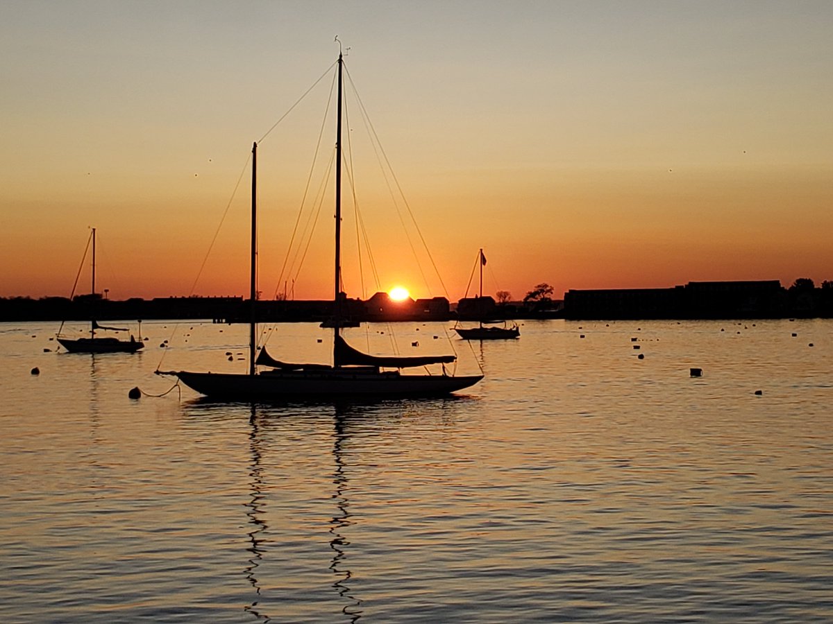 Sunset at Newport Harbor.