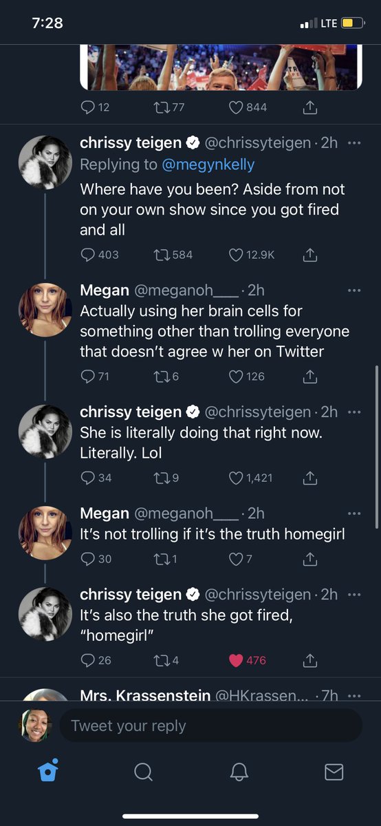 hellscinderella's tweet photo. @chrissyteigen stay clapping back. I’m weak 💀💀 https://t.co/bjvWEfoYaA