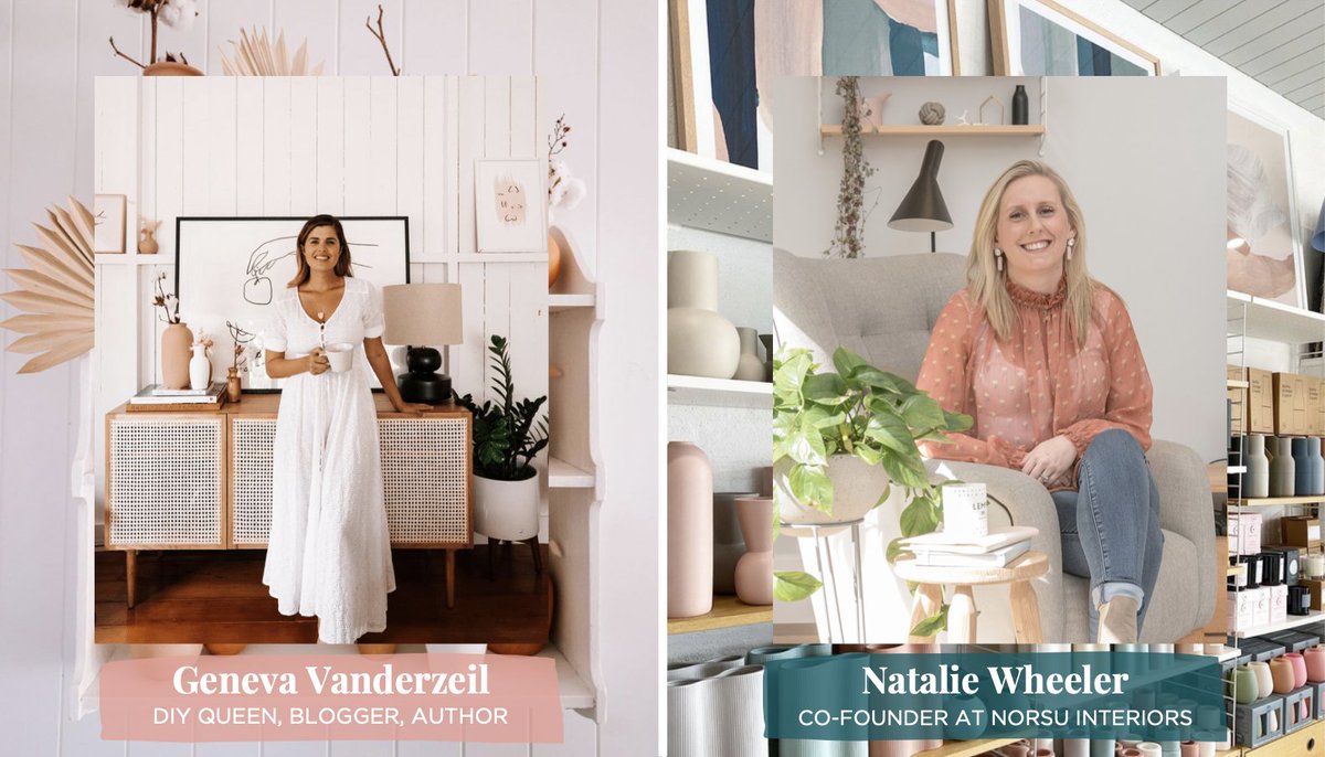 On Ticker Influencers tomorrow we're focusing on the world of interiors. I'll be chatting to DIY blogger &amp; author Geneva Vanderzeil and Co-Founder of <a href="/norsuinteriors/">norsu interiors</a>, Natalie Wheeler. 3:30pm Tues  #influencermarketing #influencermarketingtips #interiordesign