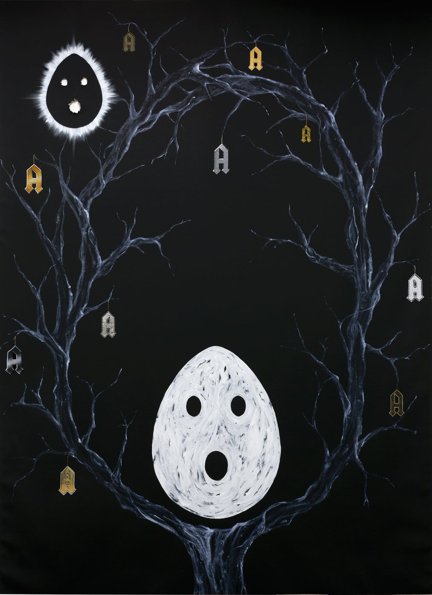 LAI is pleased to welcome you back to the gallery and introduce you to: 'One foot on the ground, one foot in the water'. From tomorrow, Tuesday 10 November at 10am, our doors are open.

linktr.ee/latrobeartinst…
_
IMAGE: Nell, 'Mother of the Dry Tree' (detail) 2017