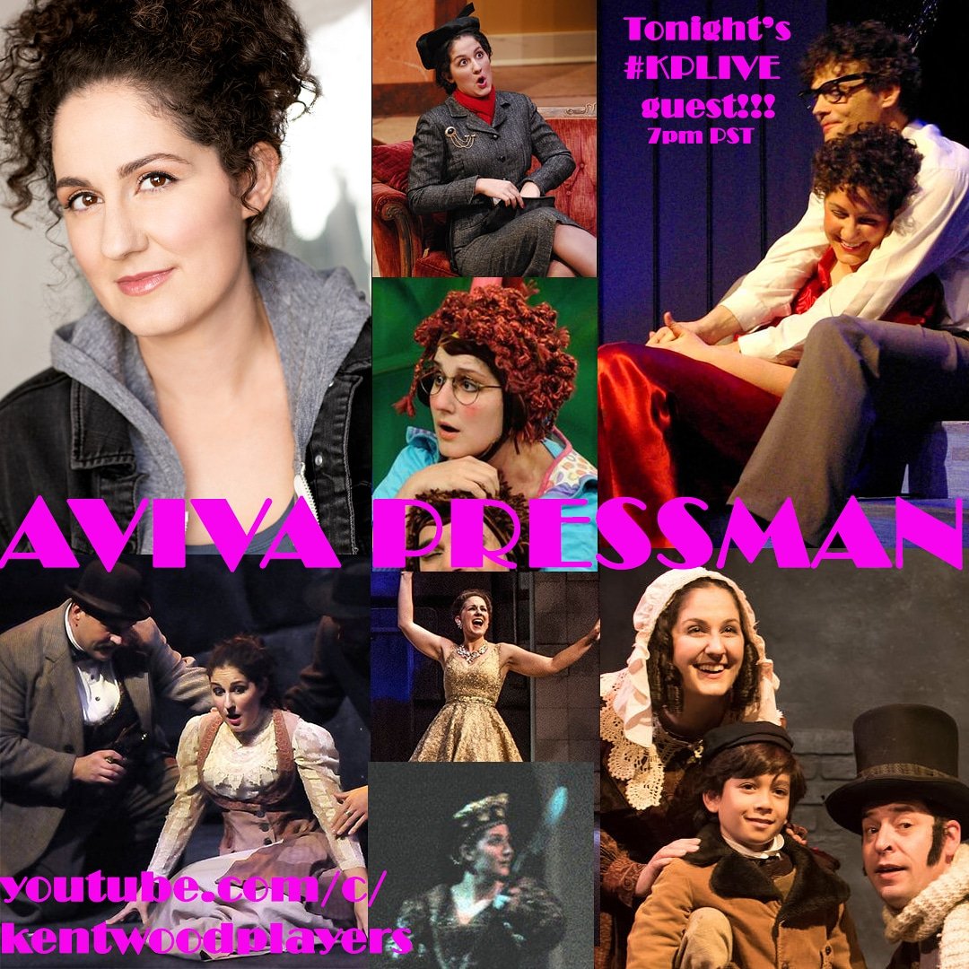 kentwoodplayers's tweet photo. Tonight's #KPLive guest!!!!
Aviva Pressman-award winning actor, singer, clown, & voiceover artist in LA.
See her amazing show Tuesday - Deadlift. Come hear all about it and why I can't stop raving!! #lathtr #interview #laactor #musicaltheatre #supportlocalartists #storytelling https://t.co/M1n5M5Lxhm