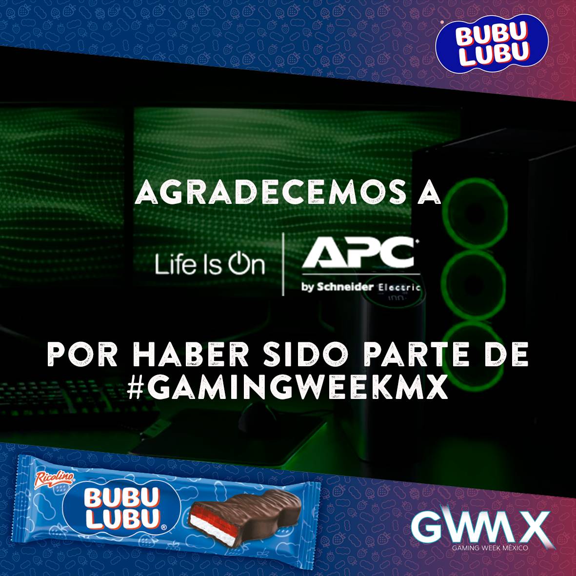 GamingWeekMX's tweet photo. Gracias @APCLatinAmerica por mostrarnos los mejores tips para jugar como jugadores profesionales en #GamingWeekMX.
#AtreverseTieneOnda si tenemos el equipo necesario que APC by Schneider ofrece para nosotros. https://t.co/xHdtd4fVhY