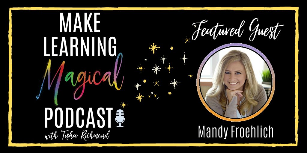 tishrich's tweet photo. A new #MLmagical #podcast episode has launched with guest, @froehlichm!✨
Listen as Mandy shares about the science of #gratitude! Come away with awesome ideas & strategies to tap into the power of gratitude in your life & EDUsetting! 🎧https://t.co/3h2vdaed8g #GratitudeSnaps https://t.co/fZvyrAtRKR