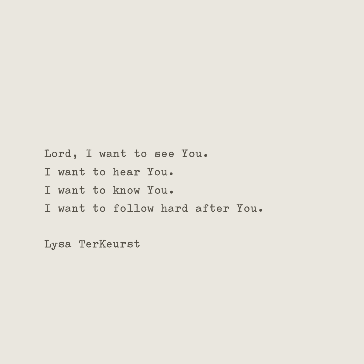 LysaTerKeurst's tweet photo. "I keep asking that the God of our Lord Jesus Christ, the glorious Father, may give you the Spirit of wisdom and revelation, so that you may know Him better." Eph.1:17
 
Yes, Lord.
We want to see You.
We want to hear You.
We want to know You.
We want to follow hard after You. https://t.co/J3ZeB0gHLm