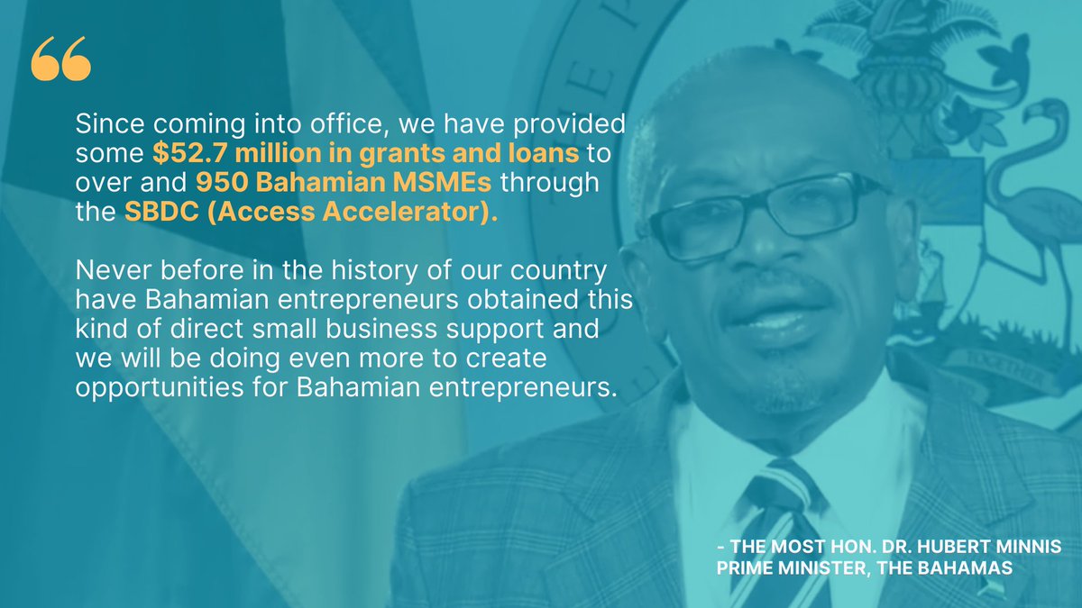 SBDCBahamas's tweet photo. Creating opportunities for Bahamian entrepreneurs!
Stay connected with our social media pages for an update on current and new programmes.
#opportunities #smallbusinessBahamas #BahamianEntrepreneurs #SmallBizBahamas #BettingBigOnSmallBusiness #AccessAccelerator #SBDCBahamas https://t.co/4guHxFd4JN
