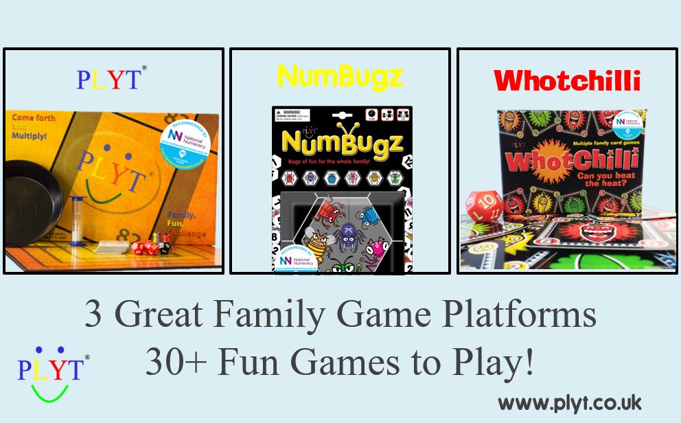 Plytgame's tweet photo. We don't just offer you one game - with our 3 PLYT Game Platforms there are over 30 different games to play-plenty of opportunity for family fun!🎲😍https://t.co/f1N4VCoHxD #PLYT #Games #Boardgames #NumBugz #Whotchilli #familyfun #giftideas #mathsgames #cardgames #Christmasgifts https://t.co/B8o1A5nA35