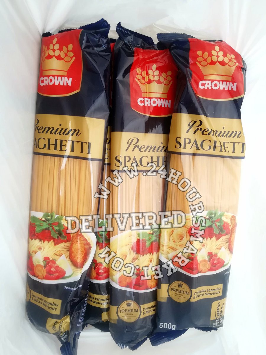 24hourmarkets's tweet photo. CROWN PREMIUM SPAGHETTI #DELIVERED #buyhere https://t.co/yHxqU0zz8R #sendyourlist #09030000803 #lagosmarket #cleaneating #valueformoney #globalmarket #internationalmarketplace #24hoursmarket #TREM #VoteKiddwaya #MCILIV #ARSAVL #TFAA15 #Icon https://t.co/luRoVUzqp7