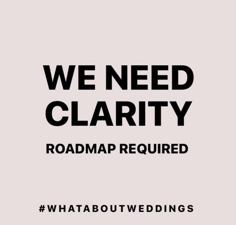 #whataboutweddings

Weddings take months to plan and we need security they will go ahead.  

Promise us a 2nd December opening date please.  
#wedonttrustyou